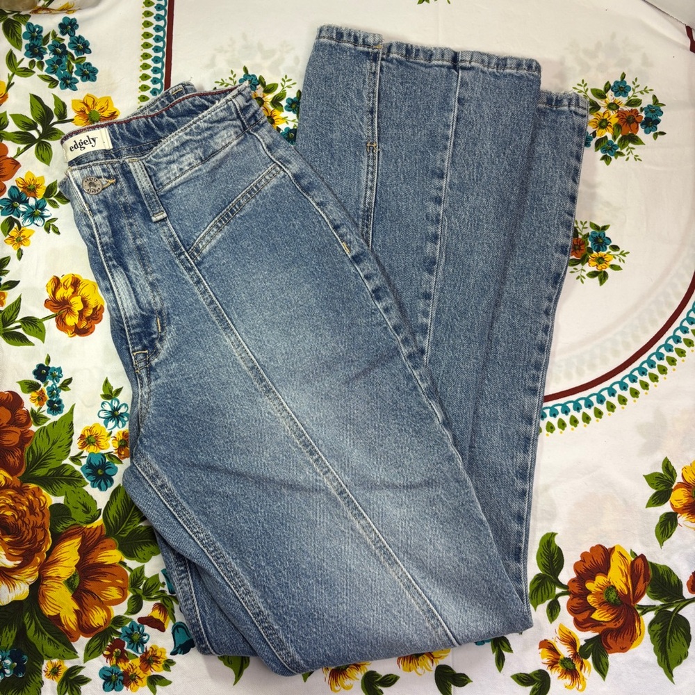 Maurice’s Edgely Blue Flare Leg Denim Jeans women’s size 6